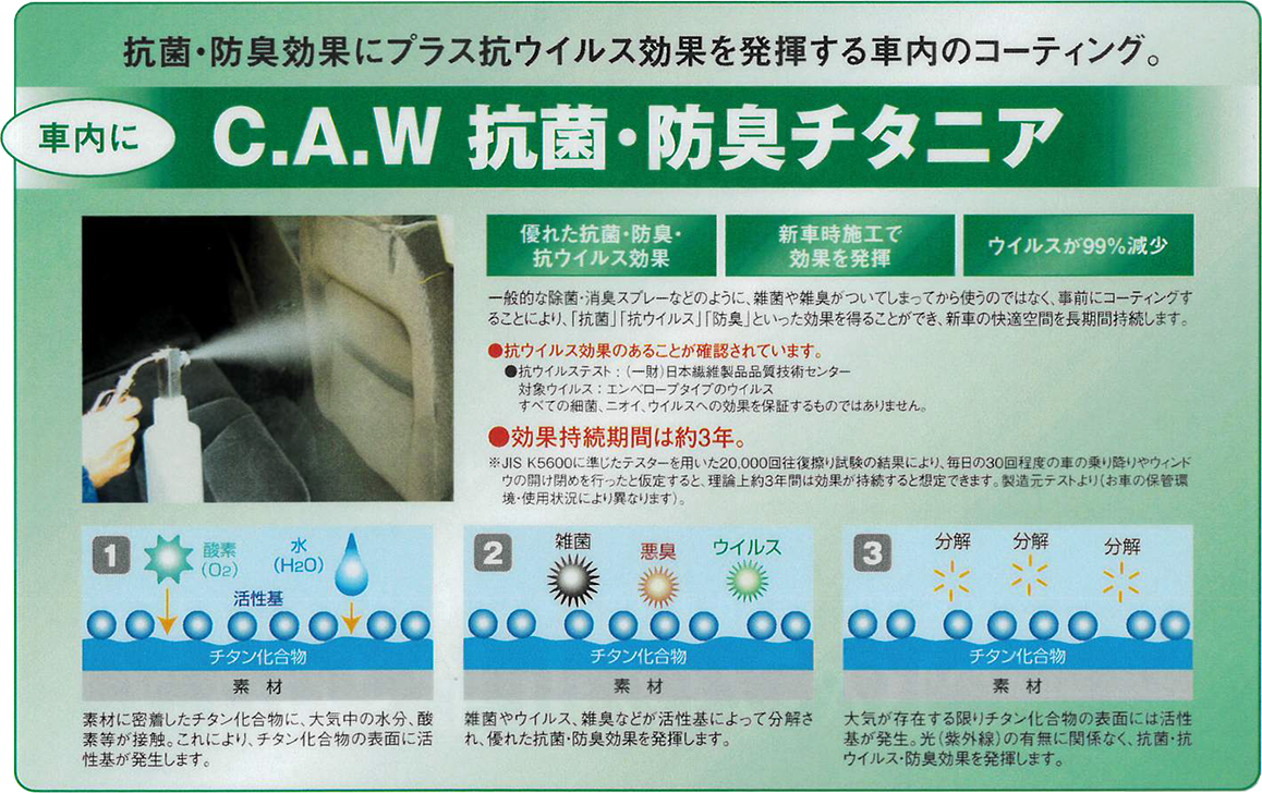 C.A.W 抗菌・防臭チタニア